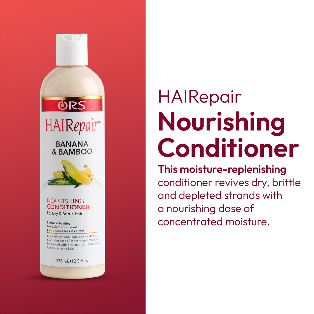 ORS HAIRepair Banana and Bamboo Nourishing Conditioner for Dry and Brittle Hair (12.5 oz)
