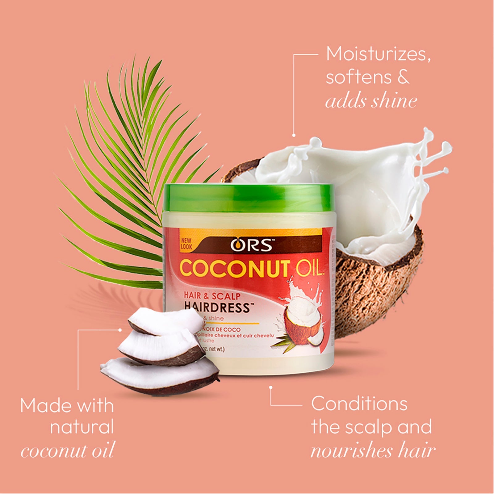 ORS Coconut Oil Hair and Scalp Hairdress (5.5 oz)