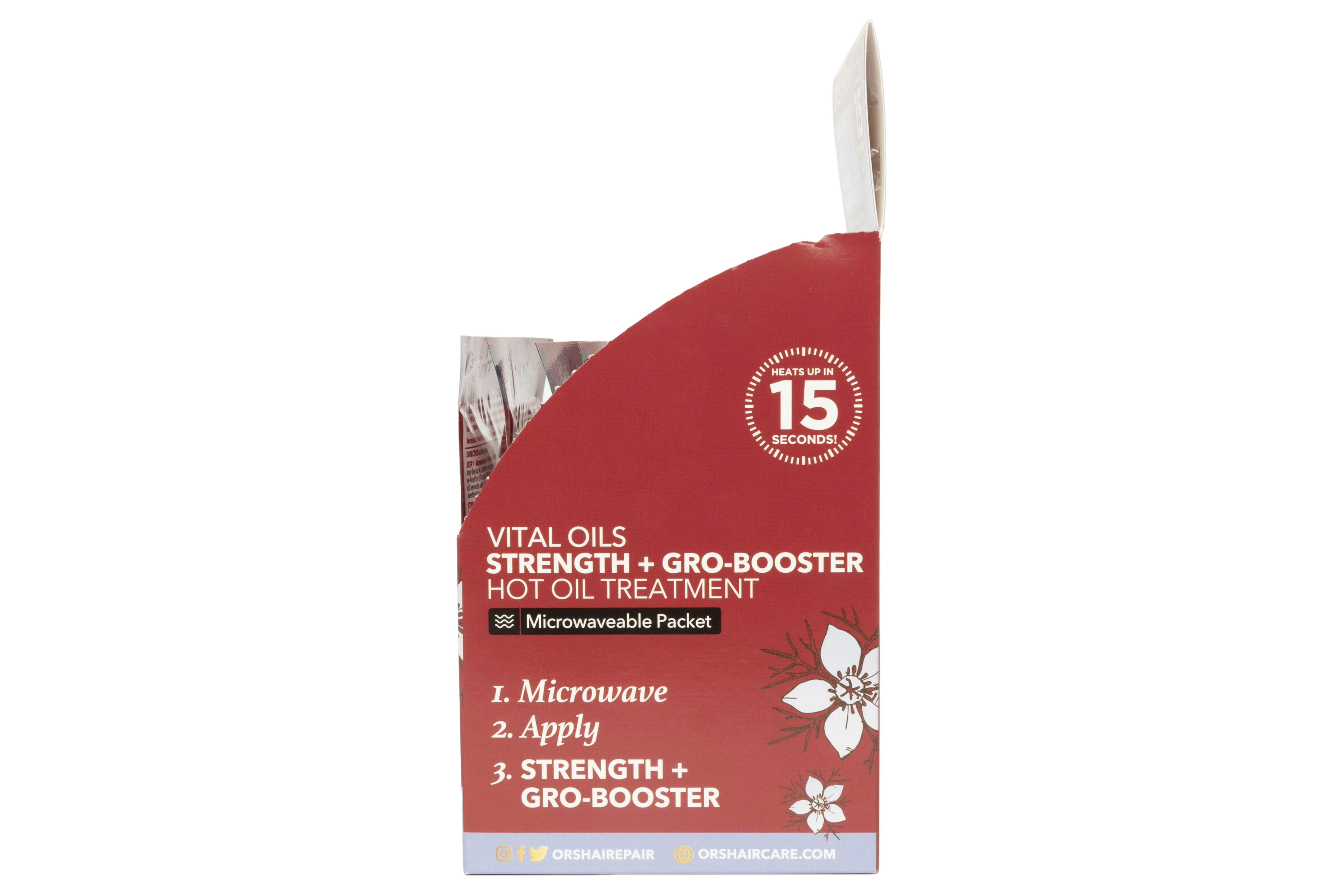 ORS Hairepair Vital Oils Strength + Gro-Booster Hot Oil Treatment (1.5 oz) 12-Pack