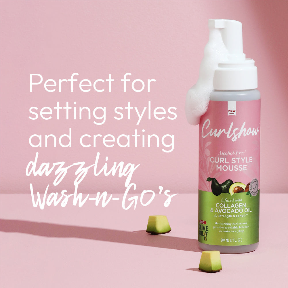 ORS Olive Oil Curlshow Curl Style Mousse for Strength & Length (7.0 oz)