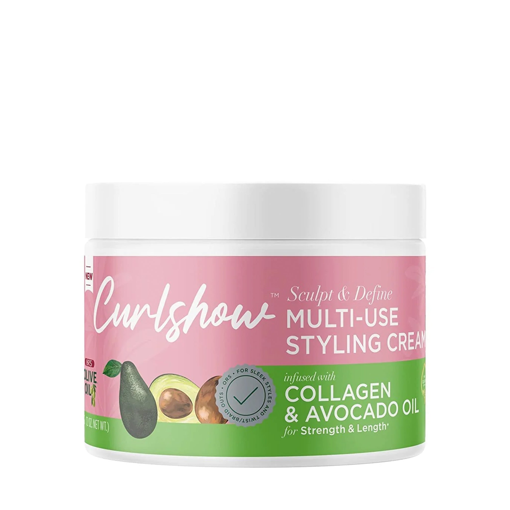 ORS Olive Oil Curlshow Multi-Use Styling Cream for Strength & Length (12.0 oz)