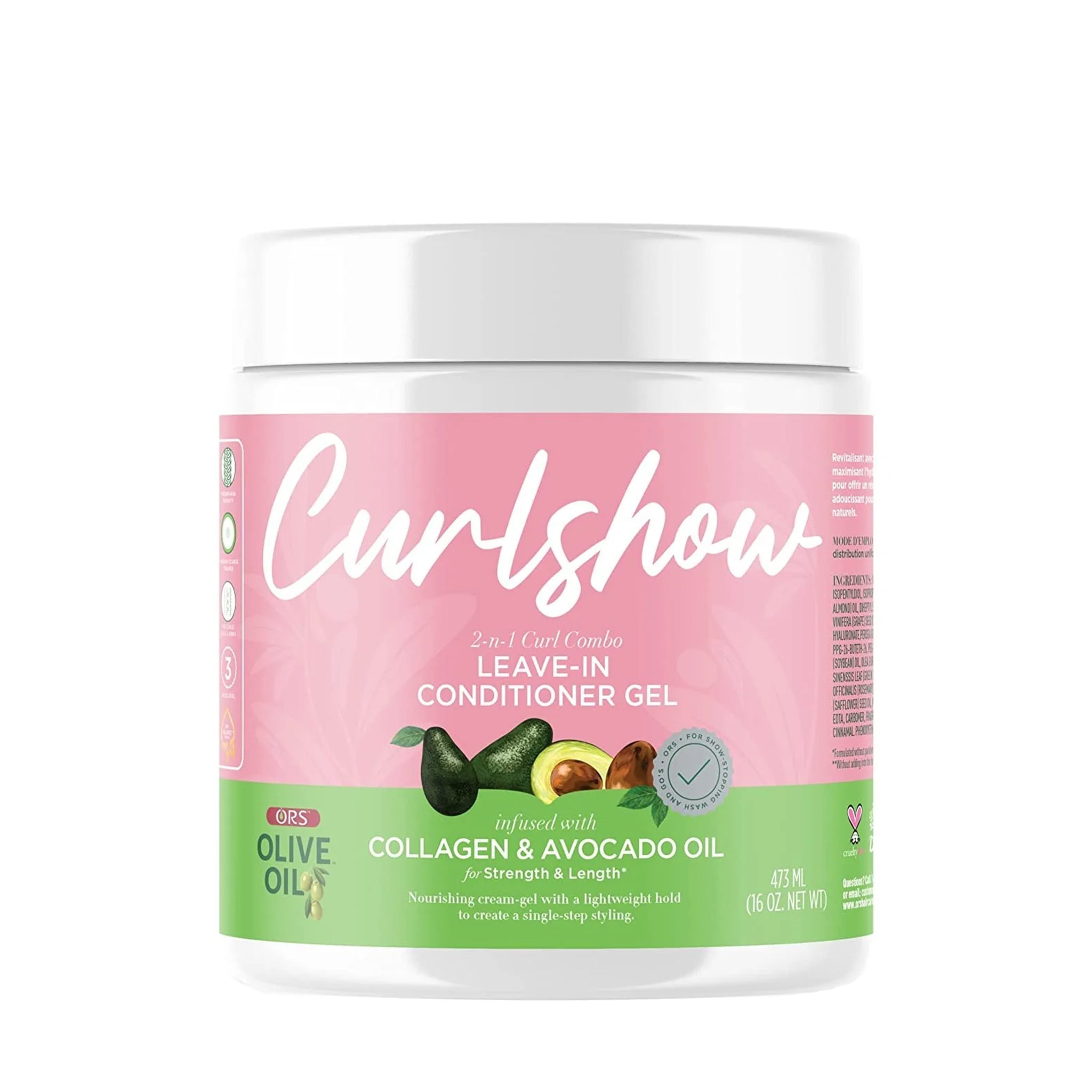 ORS Olive Oil Curlshow Leave-In Conditioner Gel for Strength & Length (16.0 oz)