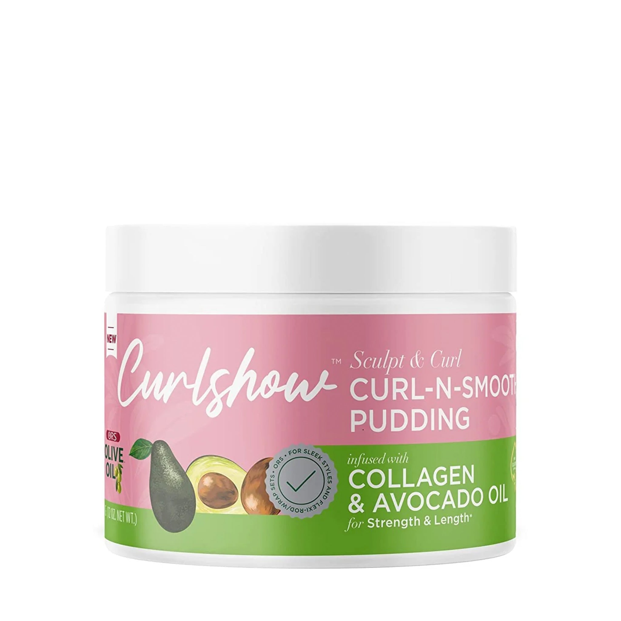 ORS Olive Oil Curlshow Curl-N-Smooth Pudding for Strength & Length (12.0 oz)