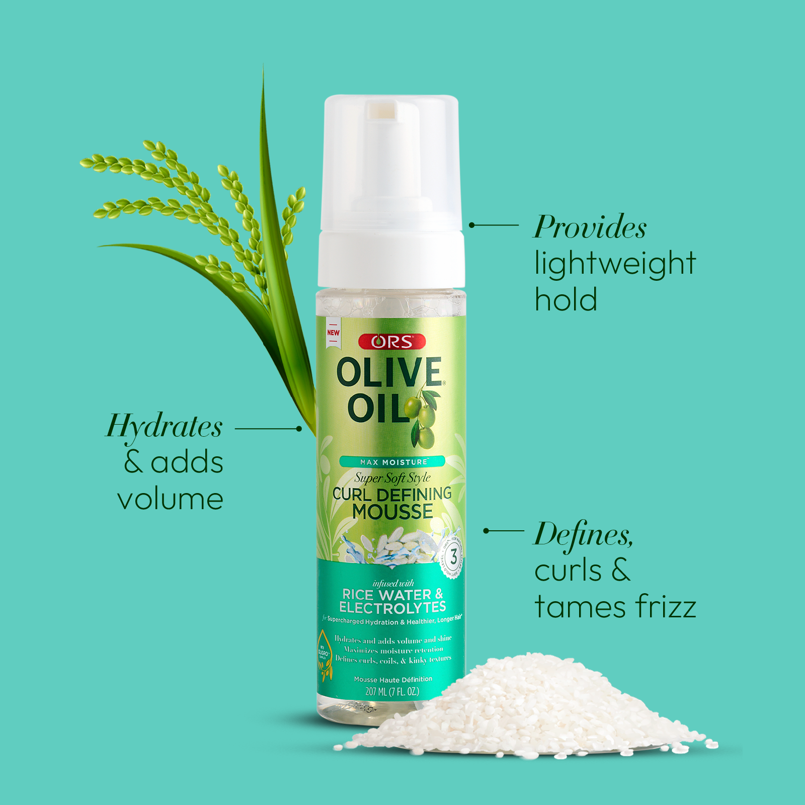 ORS Olive Oil Max Moisture Curl Defining Mousse (7.0 oz)