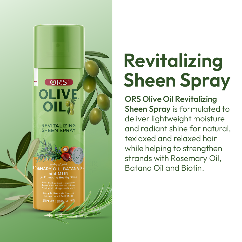 ORS Olive Oil Revitalizing Sheen Spray for Promoting Healthy Shine (10.0 OZ)