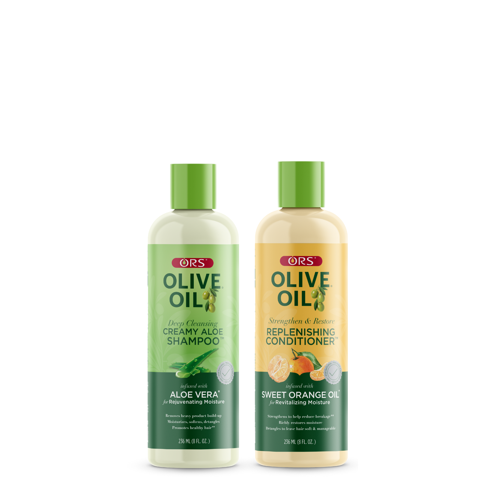 ORS Olive Oil Shampoo & Conditioner for Revitalizing Moisture (8.0 oz) 2-Piece Set