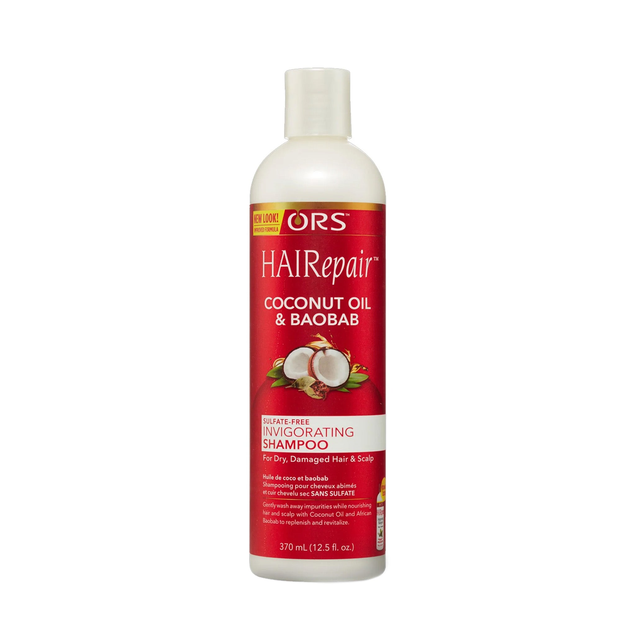 ORS HAIRepair Coconut Oil and Baobab Sulfate-Free Invigorating Shampoo (12.5 oz)
