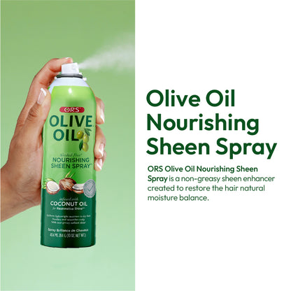 ORS Olive Oil Nourishing Sheen Spray for Restorative Shine (10 oz)