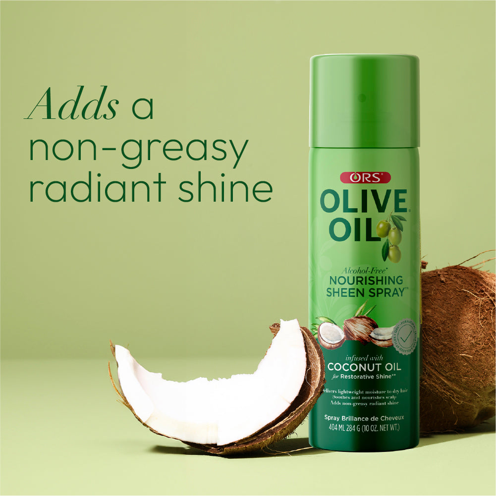 ORS Olive Oil Nourishing Sheen Spray for Restorative Shine (10 oz)