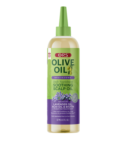 ORS Olive Oil Braidzone Soothing Scalp Oil for Scalp &amp; Nourishment (4.3 oz)