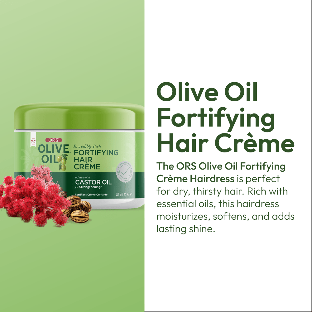 ORS Olive Oil Fortifying Creme Hair Dress for Strengthening (8.0 oz)