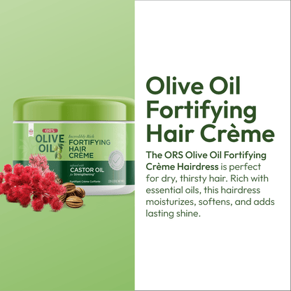 ORS Olive Oil Fortifying Creme Hair Dress for Strengthening (8.0 oz)