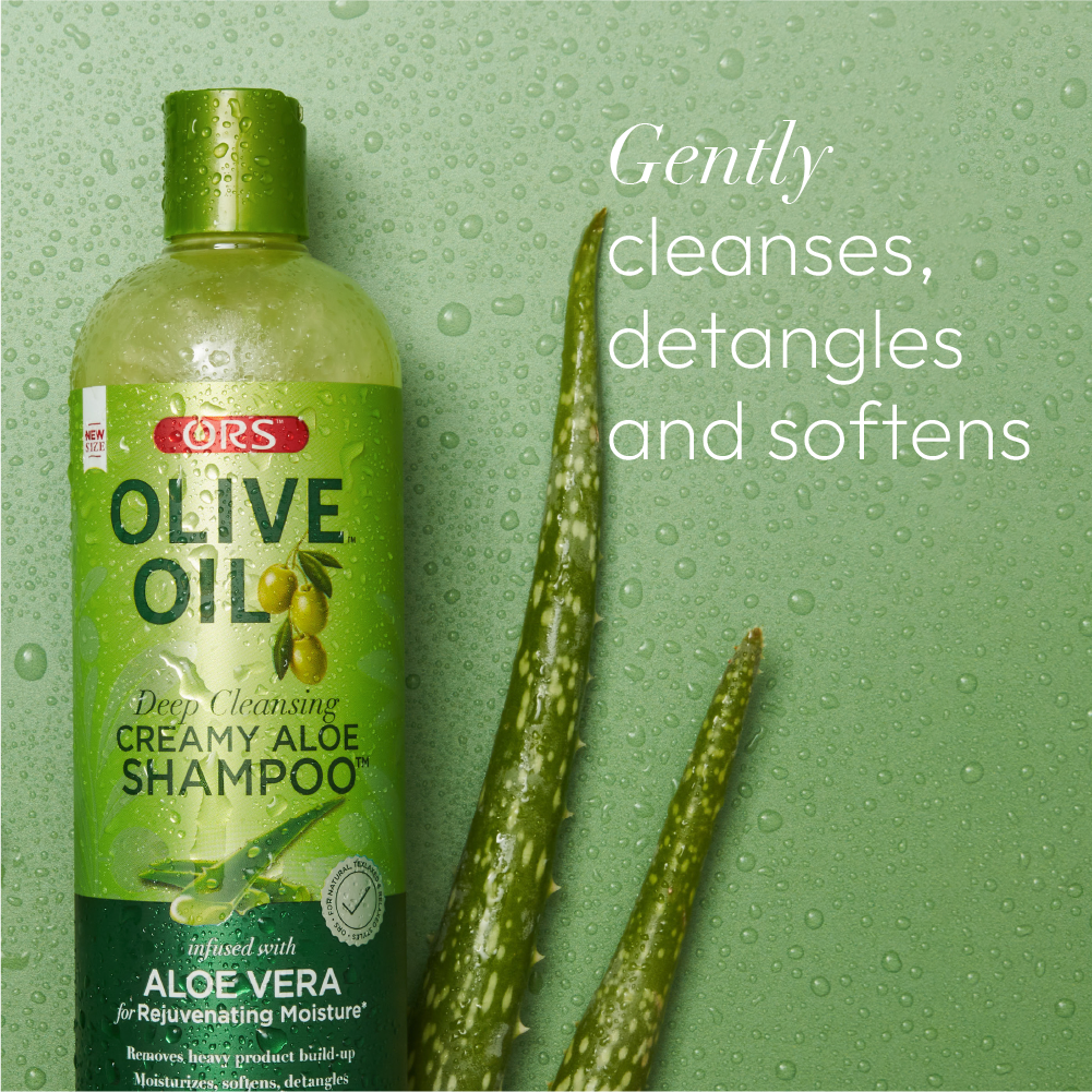 ORS Olive Oil Creamy Aloe Shampoo for Rejuvenating Moisture (12.5 oz) 2-Pack