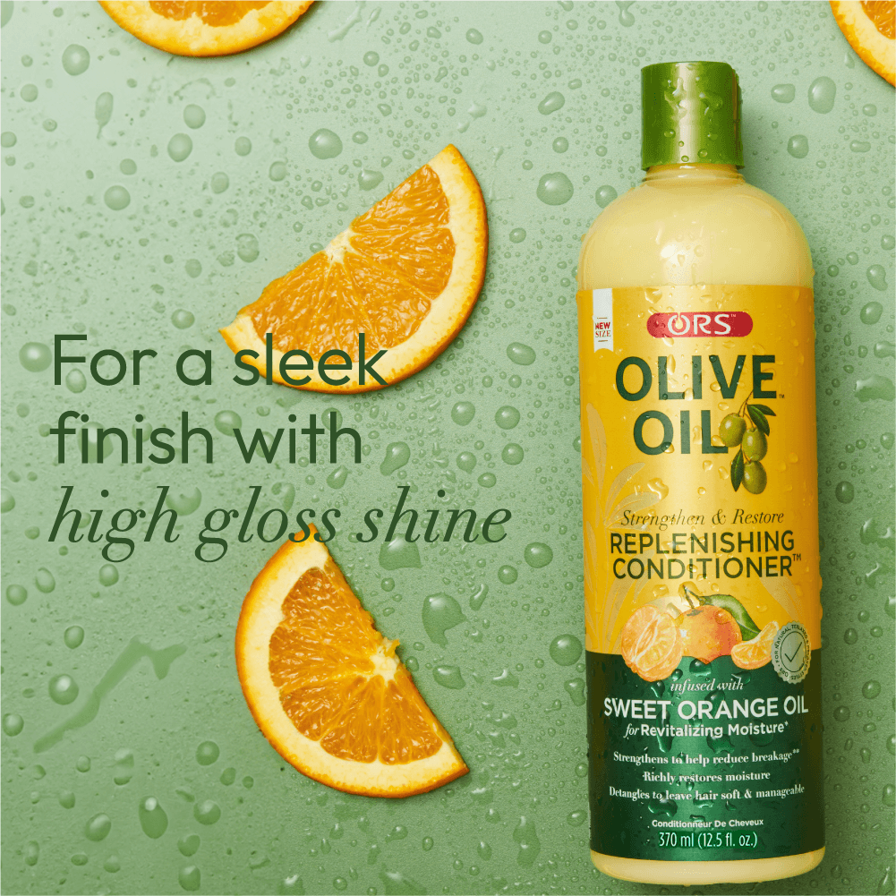 ORS Olive Oil Strengthen and Restore Replenishing Conditioner for Revitalizing Moisture (12.25 oz)