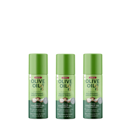 ORS Olive Oil Nourishing Sheen Spray for Restorative Shine (2.0 oz) 3-Pack