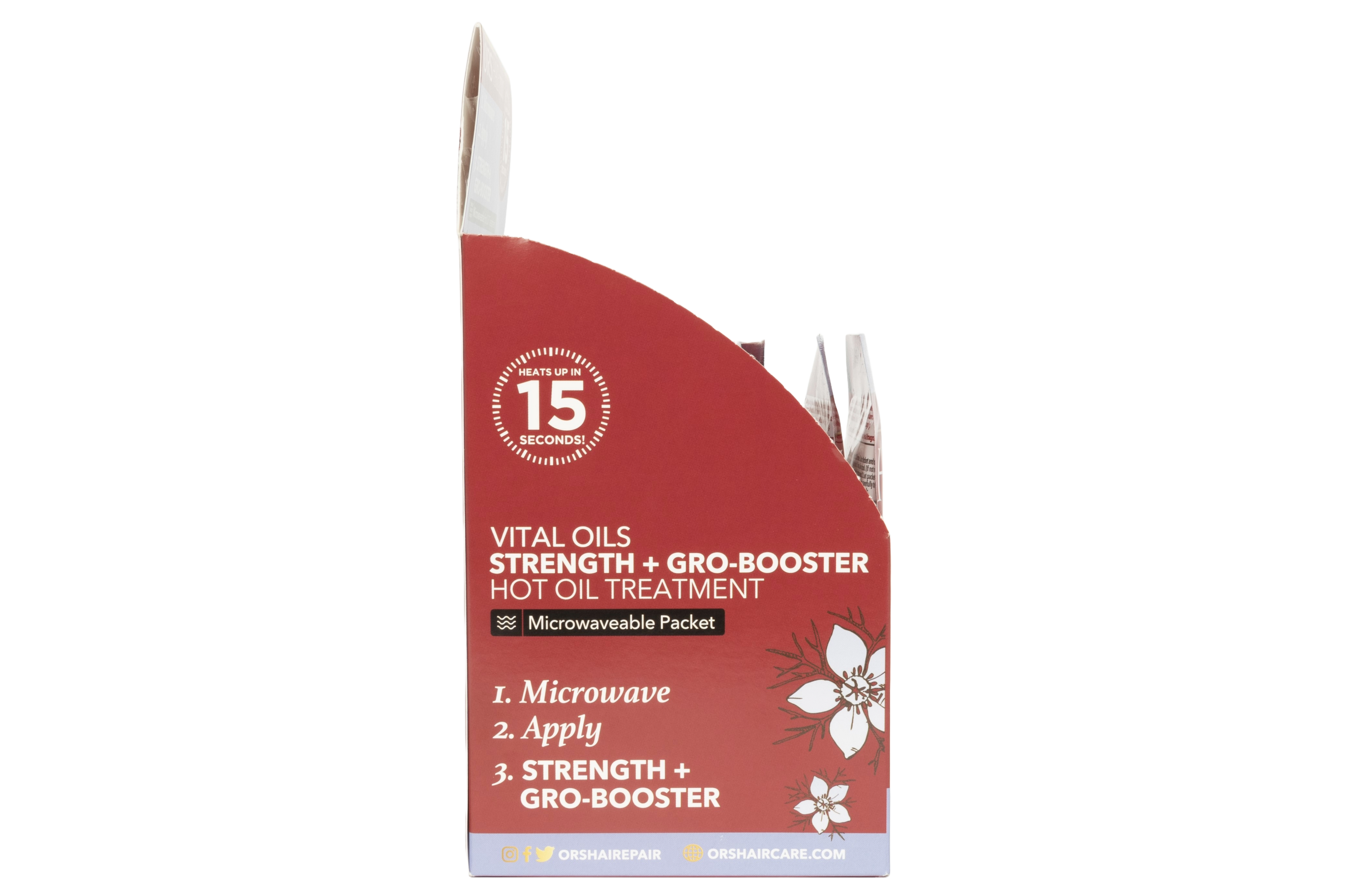 ORS Hairepair Vital Oils Strength + Gro-Booster Hot Oil Treatment (1.5 oz) 12-Pack