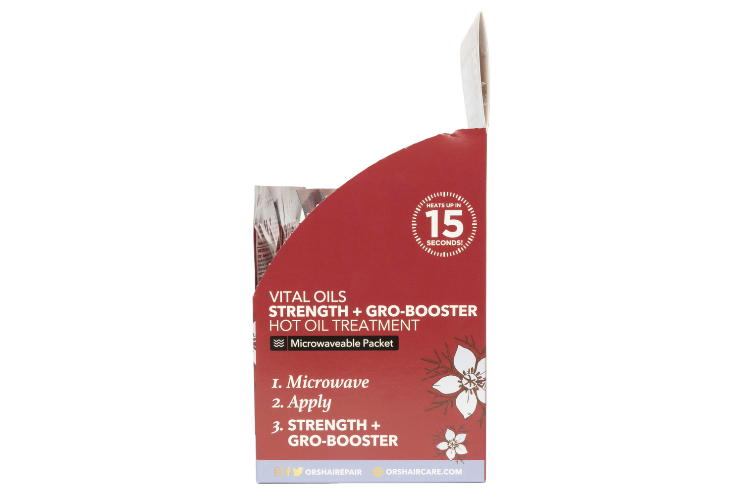 ORS Hairepair Vital Oils Strength + Gro-Booster Hot Oil Treatment (1.5 oz) 12-Pack