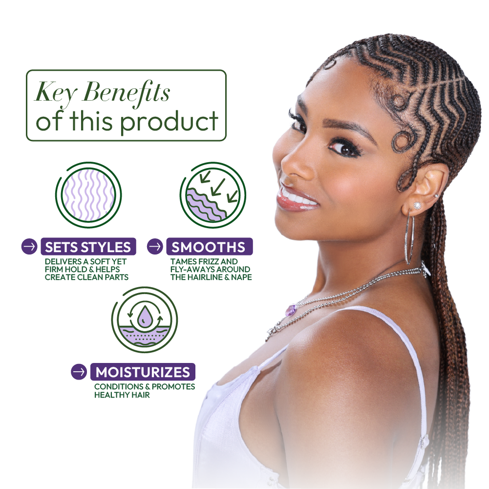 ORS Olive Oil Braidzone Edge &amp; Braiding Gel for Hair &amp; Scalp Nourishment (8.0 oz)