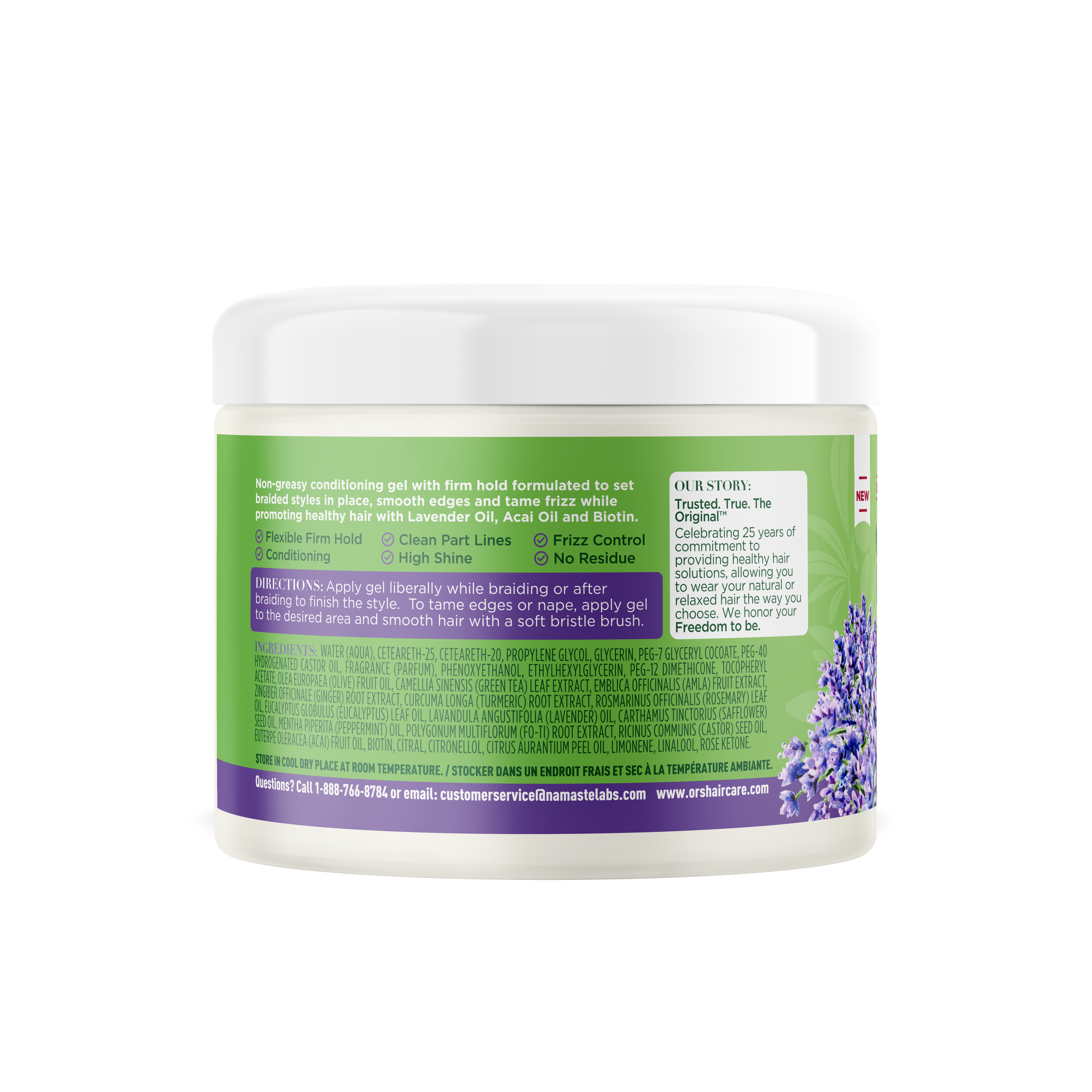 ORS Olive Oil Braidzone Edge &amp; Braiding Gel for Hair &amp; Scalp Nourishment (8.0 oz)