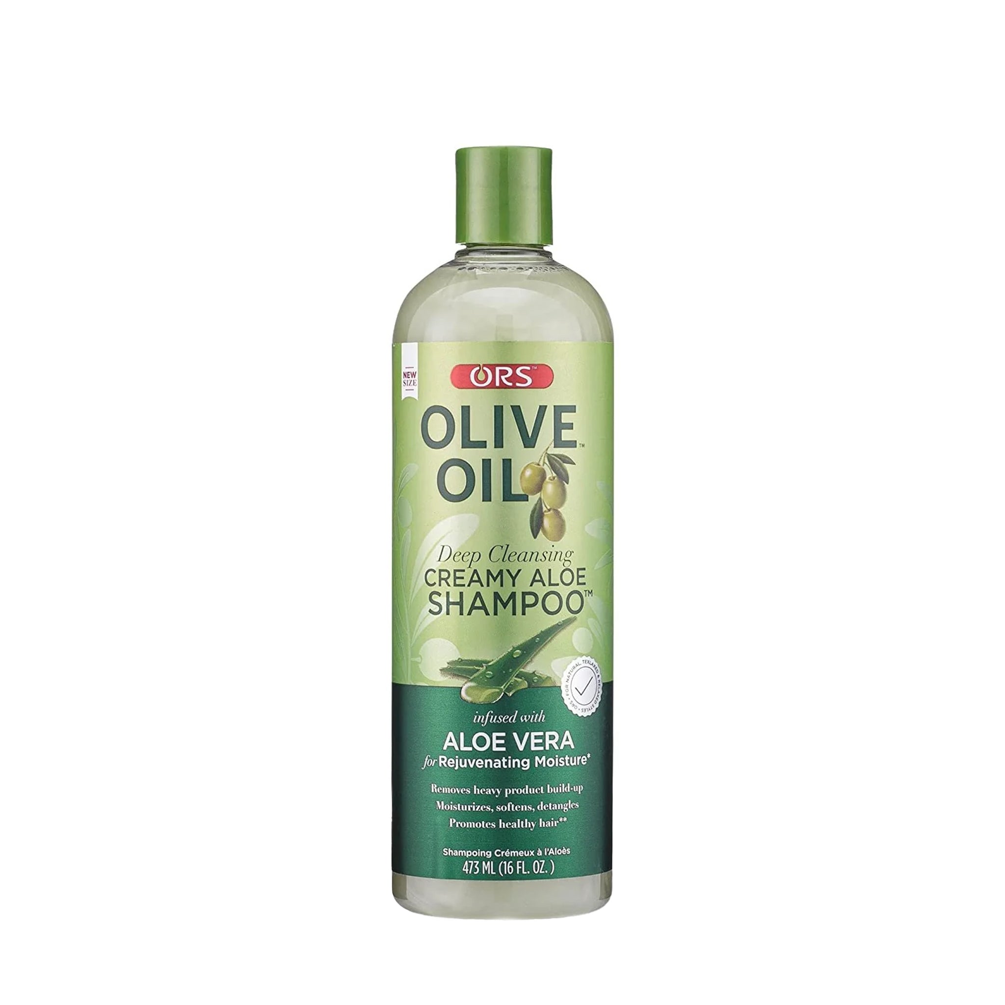 ORS Olive Oil Deep Cleansing Creamy Aloe Shampoo for Rejuvenating Moisture (16.0 oz)
