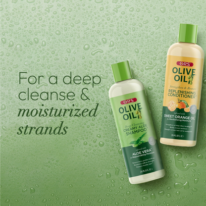 ORS Olive Oil Shampoo &amp; Conditioner for Revitalizing Moisture (8.0 oz) 2-Piece Set