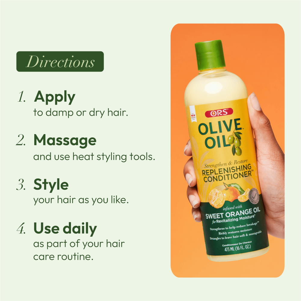 ORS Olive Oil Strengthen and Restore Replenishing Conditioner for Revitalizing Moisture (16.0 oz)