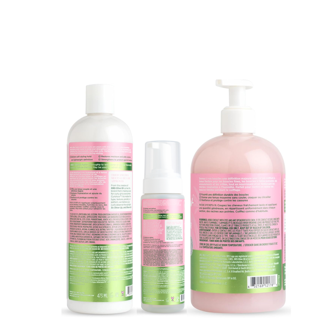 ORS Olive Oil Curlshow Curl Creator, Style Milk &amp; Mousse 3-Piece Set
