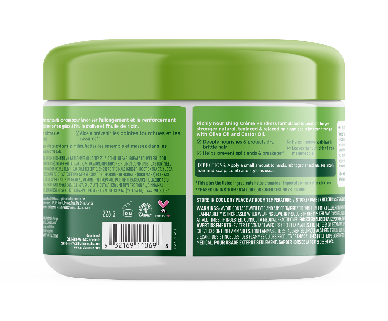 ORS Olive Oil Fortifying Creme Hair Dress for Strengthening (8.0 oz)